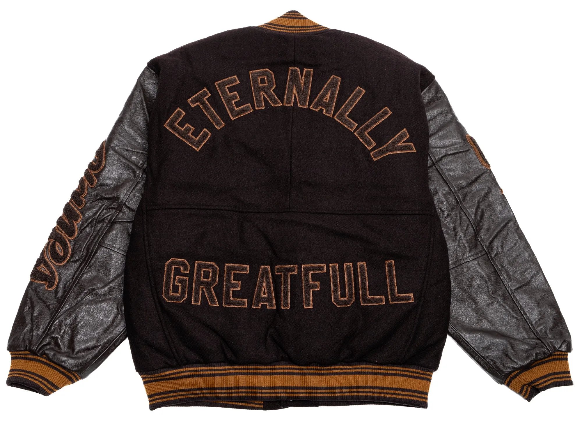 Paper Planes Eternally Grateful Varsity Bomber Jacket