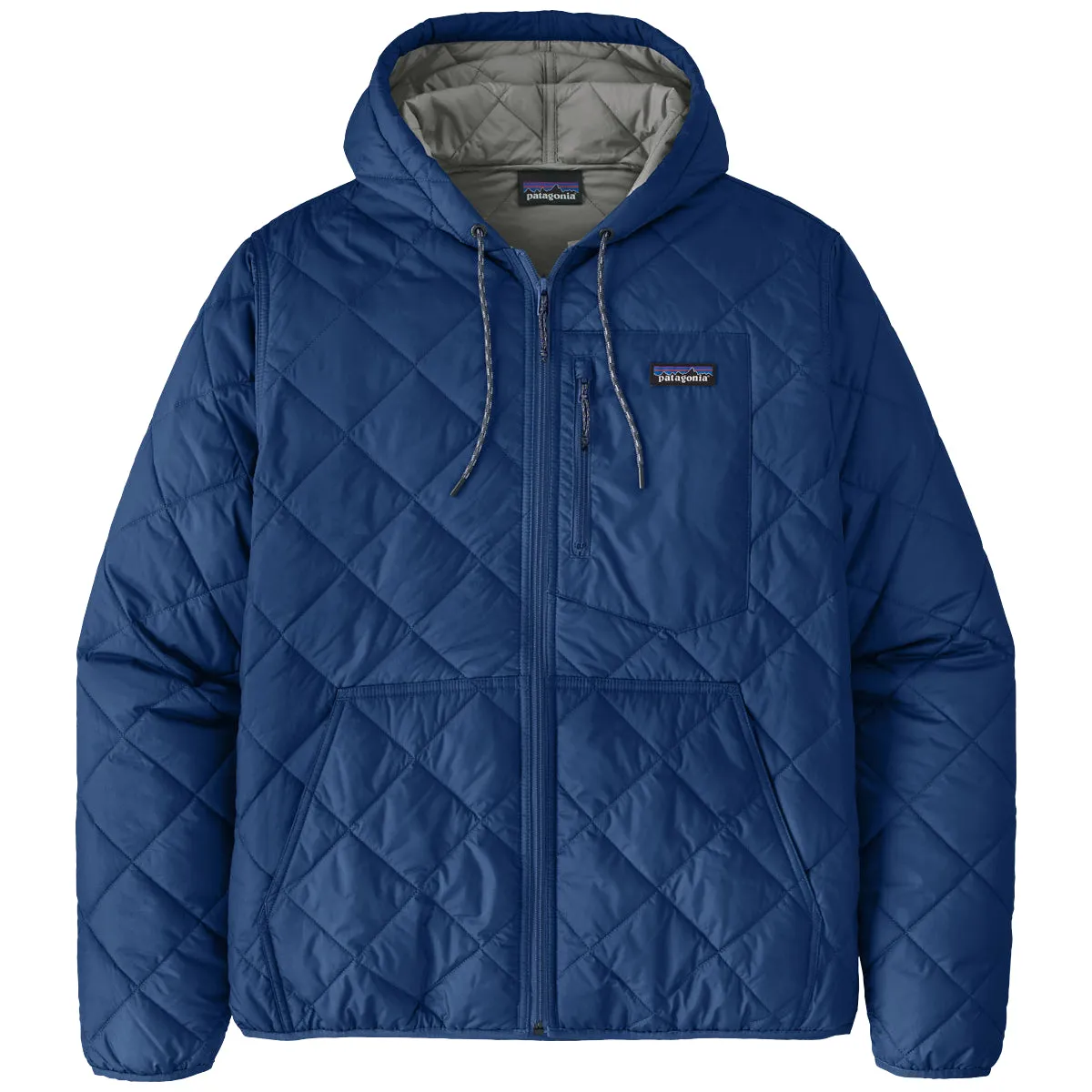 Patagonia Diamond Quilted Bomber Hooded Zip Jacket