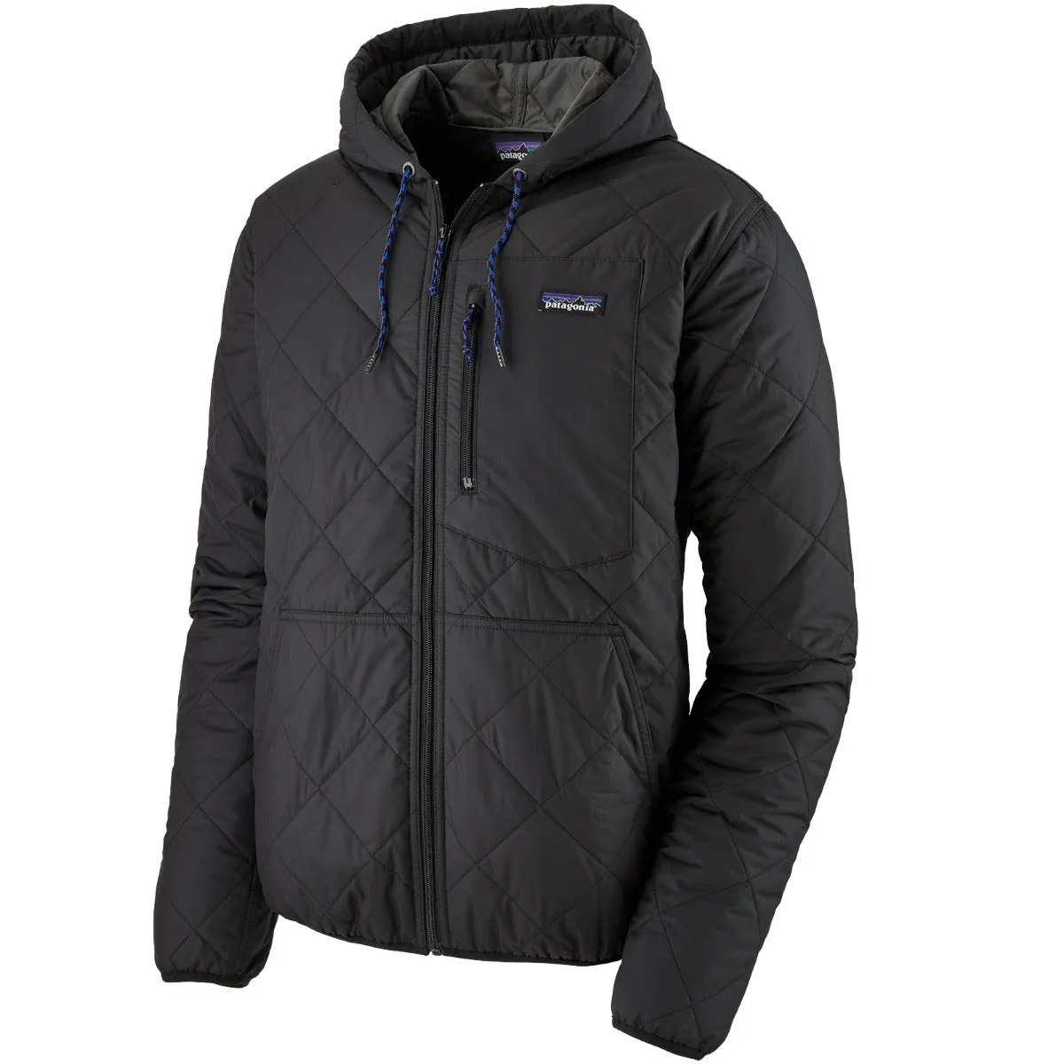 Patagonia Diamond Quilted Bomber Hooded Zip Jacket