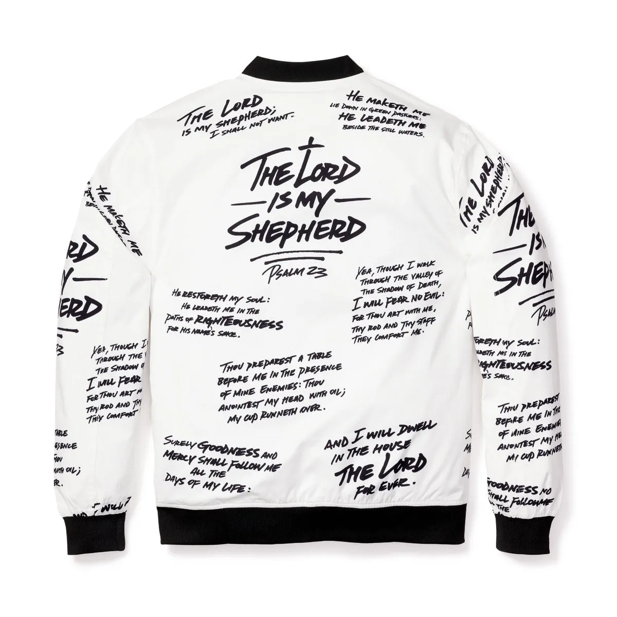 Psalm 23 Bomber Jacket - White (Limited Edition)