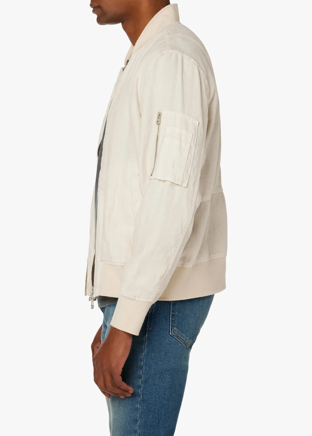 RAY LINEN BOMBER