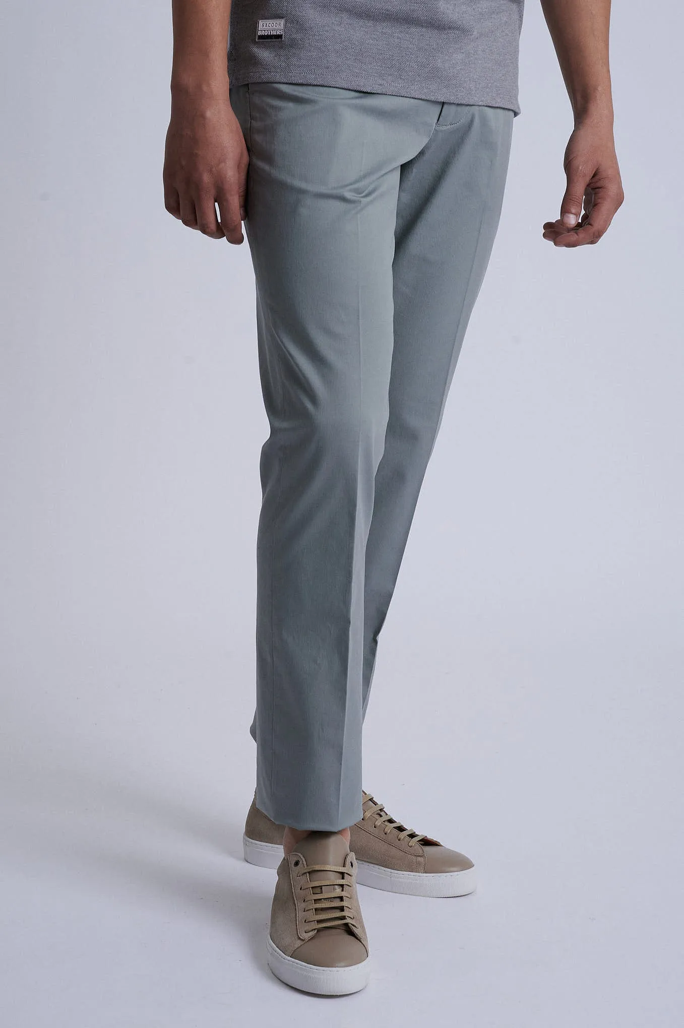 Regular fit chino in Cotton Elastane