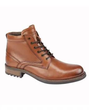 Roamers Mens Tan Lace up Ankle Boots