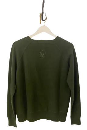 Skull Cashmere Sweatshirt in Utility