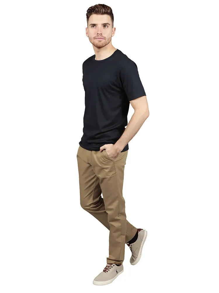 Slim  Fit Chino Trousers – Classic Khaki