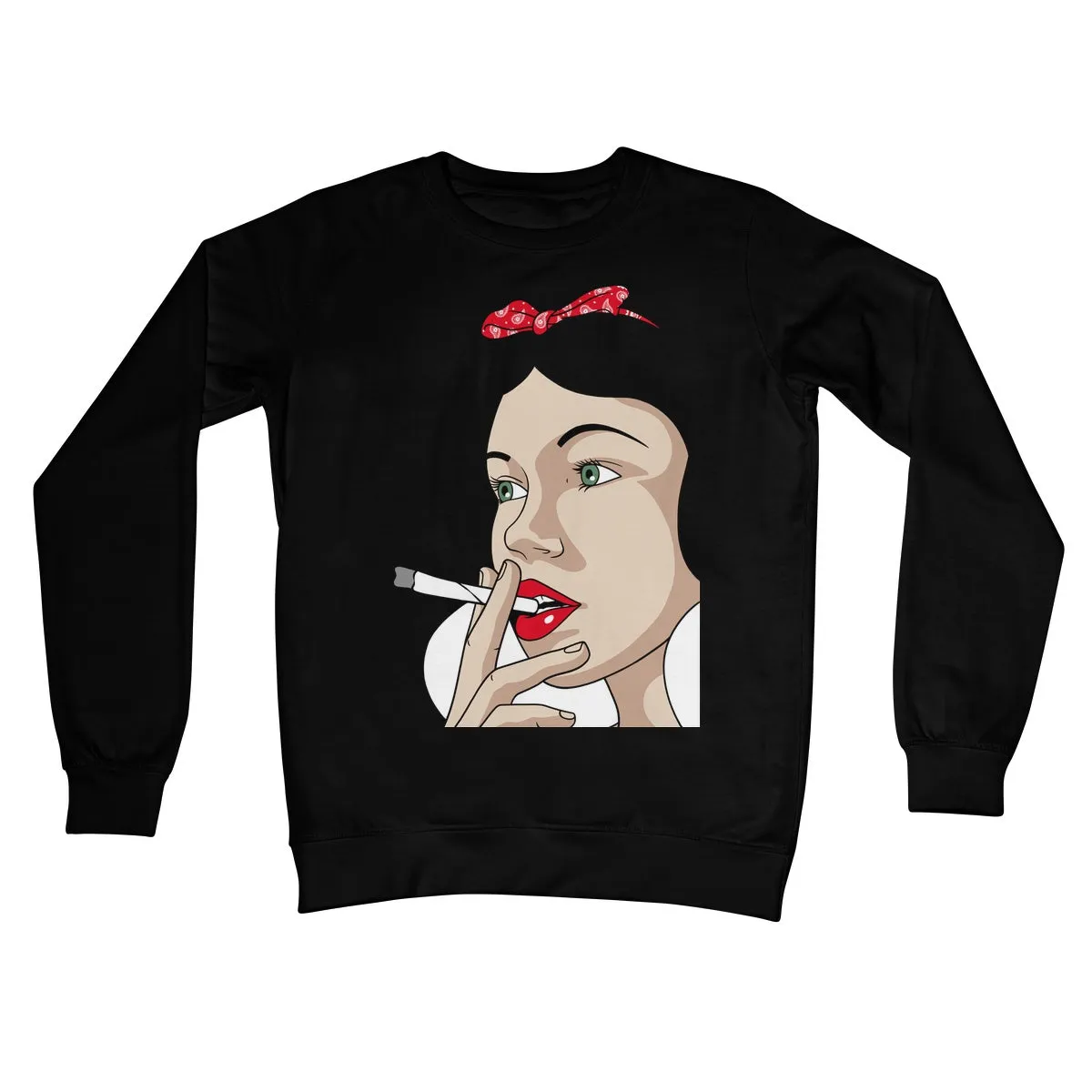 SNOW WHITE PUFF PUFF PASS Crew Neck Sweatshirt