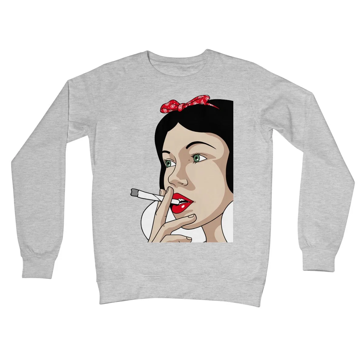 SNOW WHITE PUFF PUFF PASS Crew Neck Sweatshirt