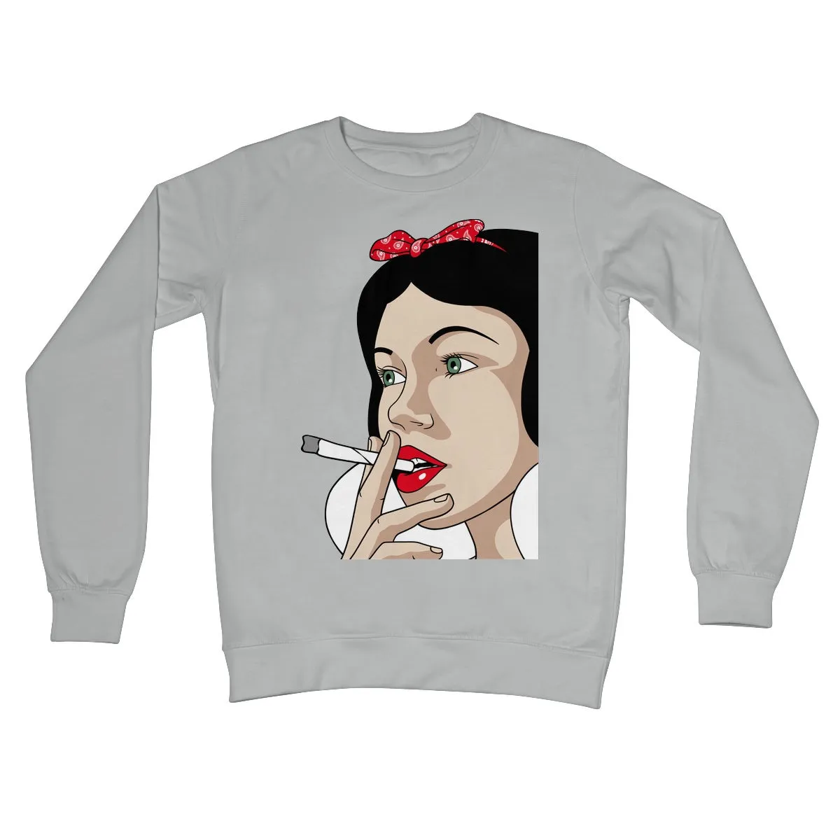 SNOW WHITE PUFF PUFF PASS Crew Neck Sweatshirt