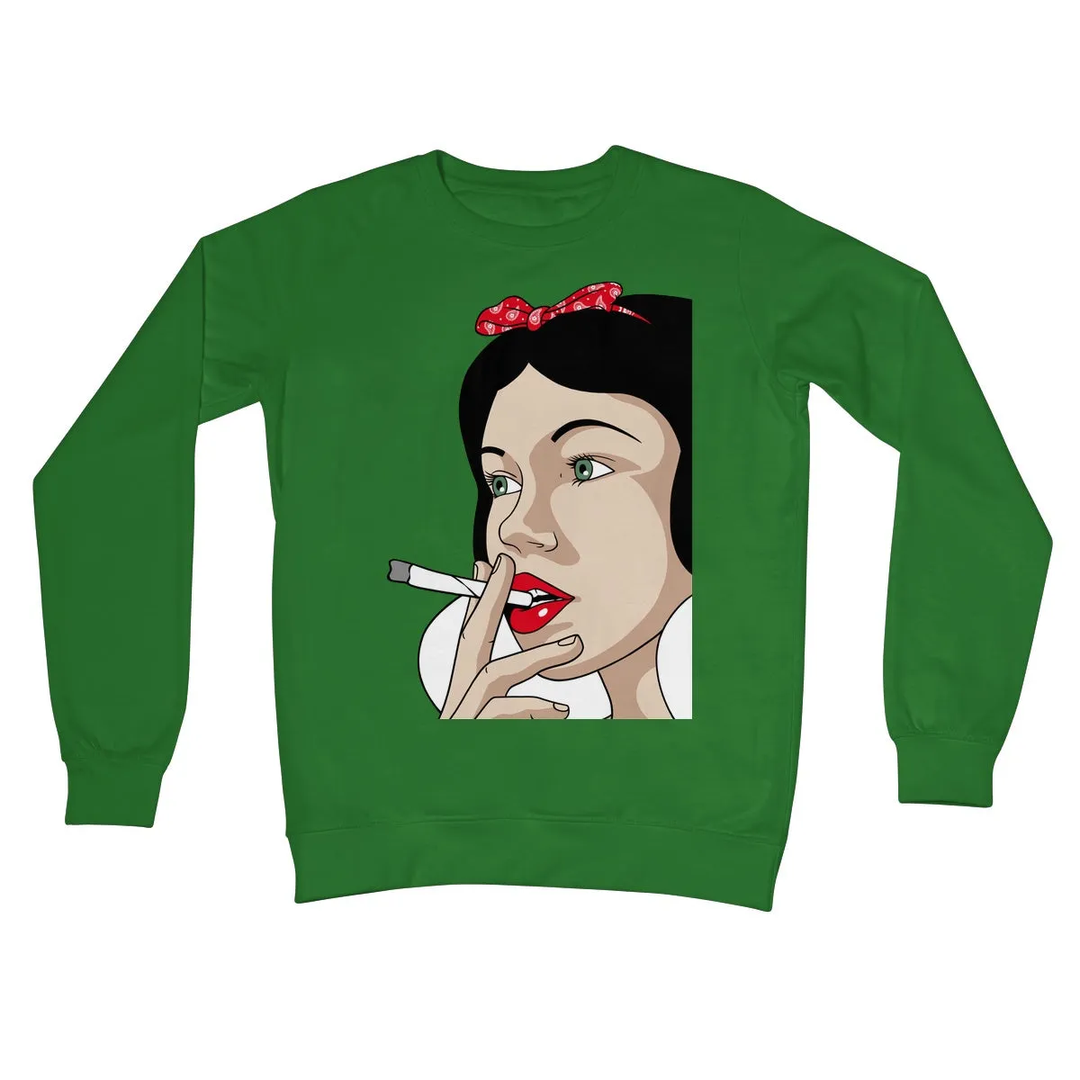 SNOW WHITE PUFF PUFF PASS Crew Neck Sweatshirt