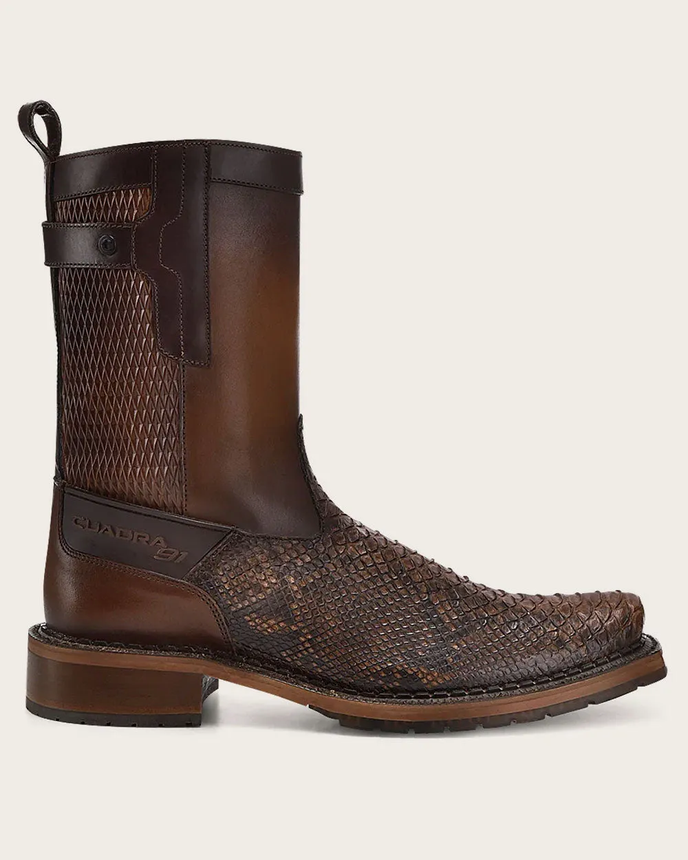 Urban honey brown exotic boot