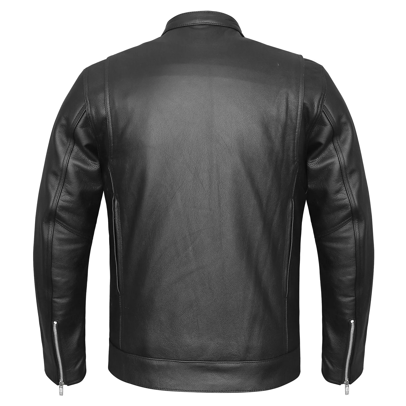 VL510 Vance Leathers' Men's Top Performer Motorcycle Leather Jacket with Double Conceal Carry Pockets