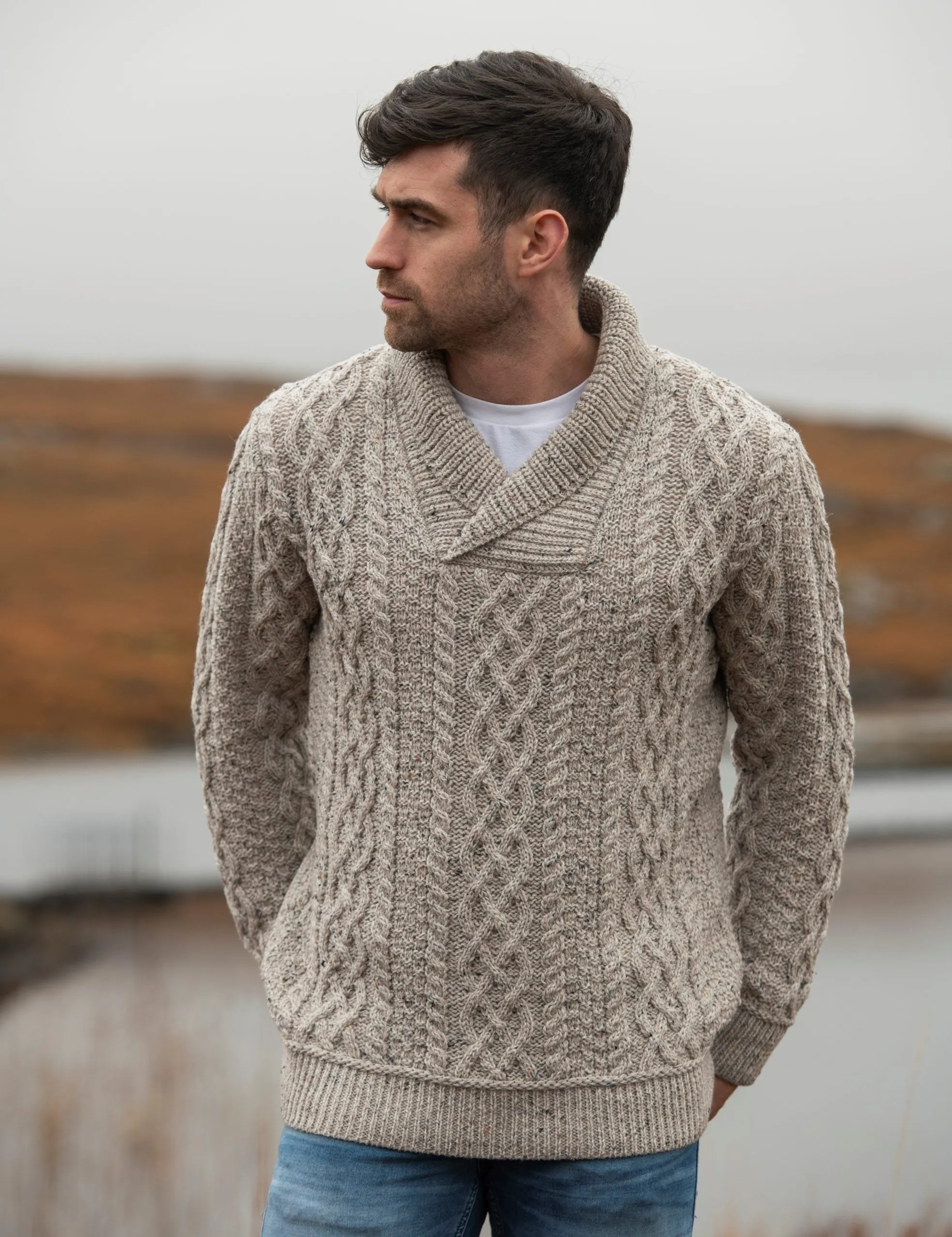 West End Knitwear | Shawl Collar Sweater | Men's